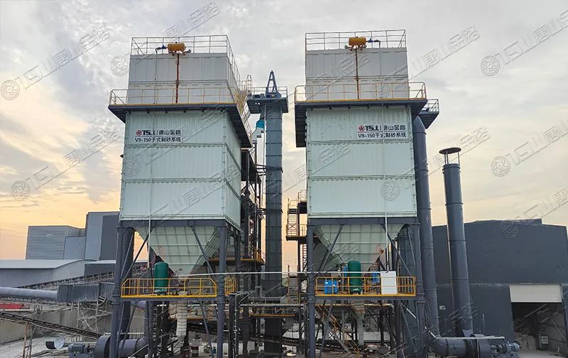 新項目投產(chǎn)！浙江寧波水洗改干法項目制砂樓調(diào)試出砂